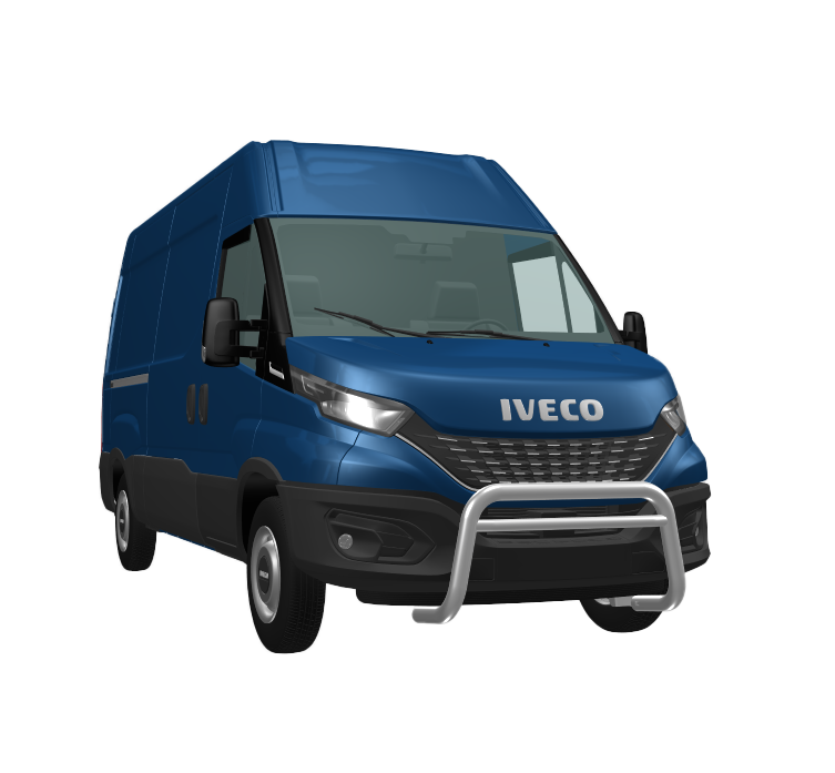 Série EUROBAR | Barre de protection avant acier inox - IVECO Daily 2019