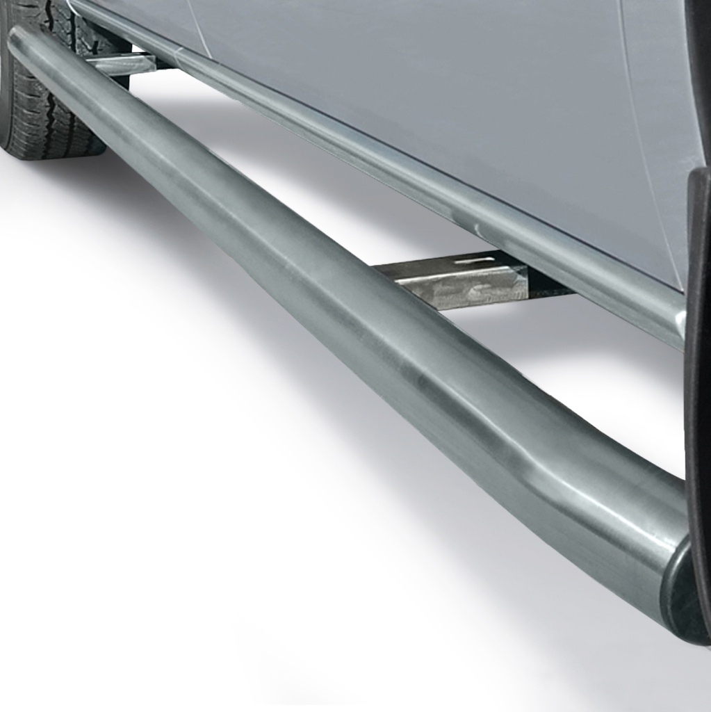 Série ARIZONA | Tubes de protection longerons acier inox mat pour Jumper II, Boxer II, Ducato III et Movano III L3 L4