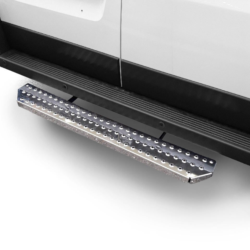 Série AKG | Marchepied arrière en inox pour Ford Custom sans attelage