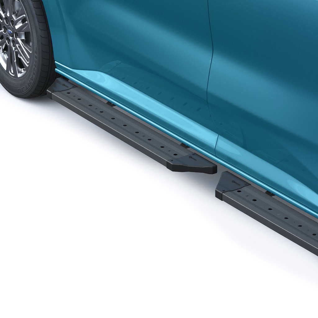 Série PROBLACK | Marchepied latéral fixe noir pour porte coulissante pour Custom II et T7