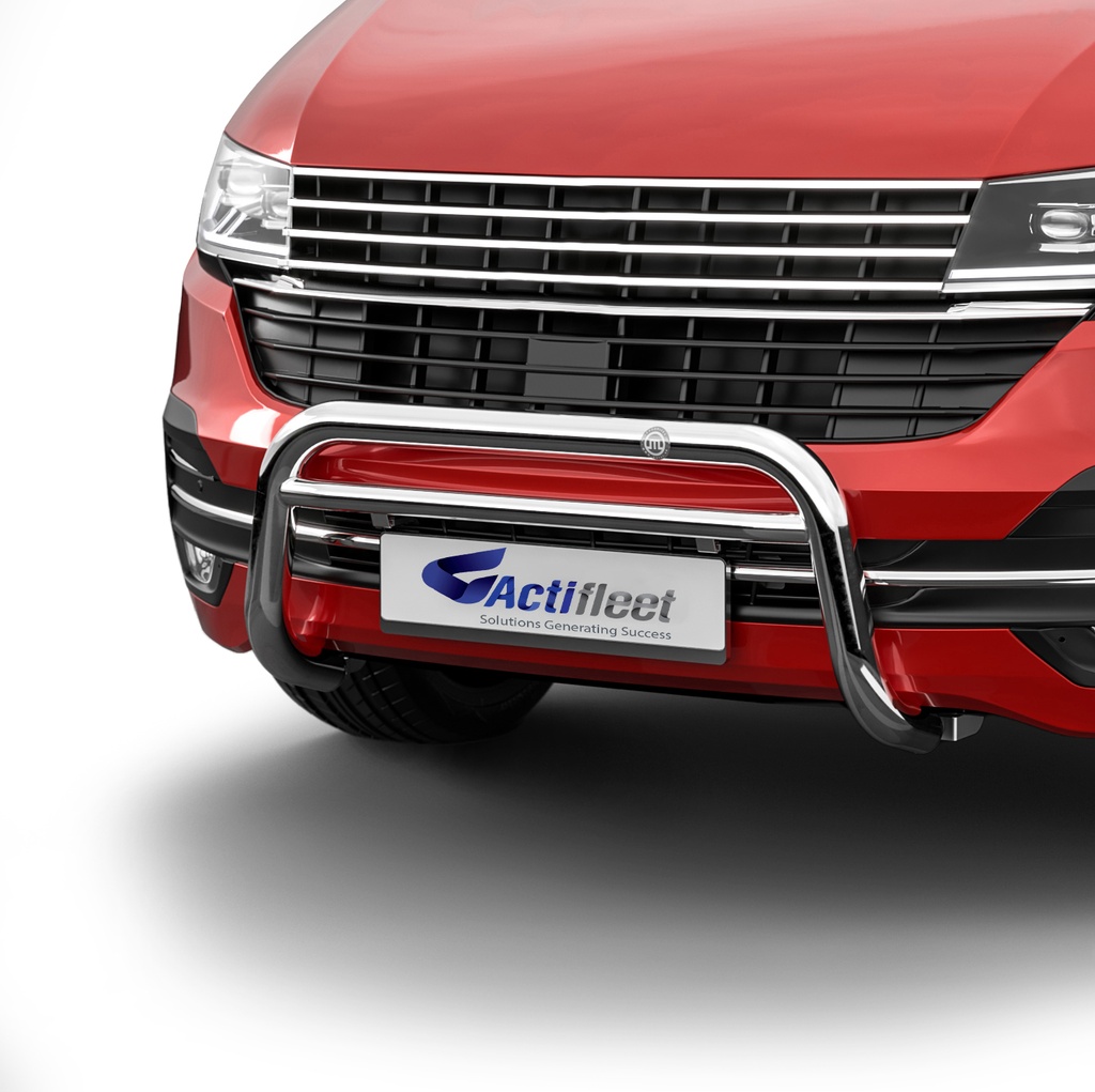 Série EUROBAR | Barre de protection avant acier inox noir pour Jumpy III, Expert III, Vivaro III et Proace II