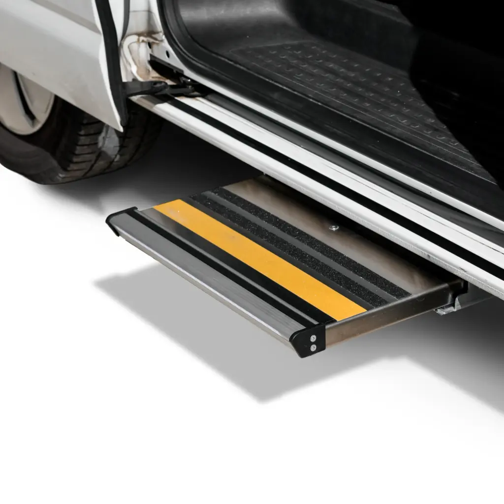 Série eMX | Marchepied latéral à cassette électrique platelage inox