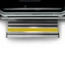 Série eMX | Marchepied latéral platelage inox avec marquage TPMR - 500 mm