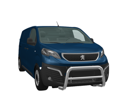 [826390] Série EUROBAR | Barre de protection avant acier inox - Jumpy | Expert | ProAce | Vivaro 2020