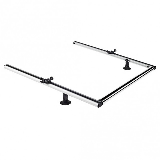 [941-193] Série PA | Rouleau arrière largeur 800 mm avec supports pour barres de toit en aluminium