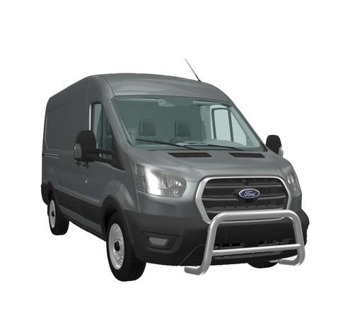 [80722570] Série EUROBAR | Barre de protection avant acier inox - Ford Transit 2019