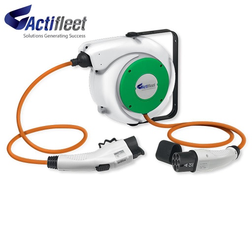 [EV2RA1] Enrouleur de câble de recharge pour véhicules électriques EV2RA - Fixation murale rallonge - Type 1 - 3,8 kW monophasé