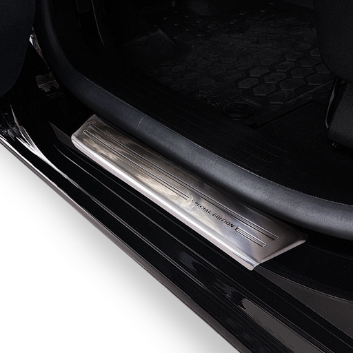 [826490P] Série NEVADA | Protection de seuil de portière pour Berlingo III, Partner III, Combo D et Proace City (Inox)