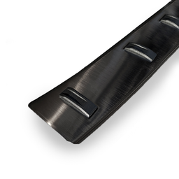 [840904] Série NEVADA INOX | Protection de seuil arrière inox noir avec caoutchouc antidérapant pour Duster I