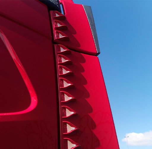 [VS KLS60B] V-Spoilers rétroréfléchissant (Large (60), Blanc)