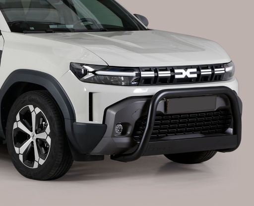 [EU 20B22] Série EUROBAR | Barre de protection avant en Inox noir pour Duster III